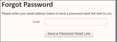 forgot password box